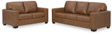 Bolsena Sofa and Loveseat in Caramel from Ashley - Luna Furniture