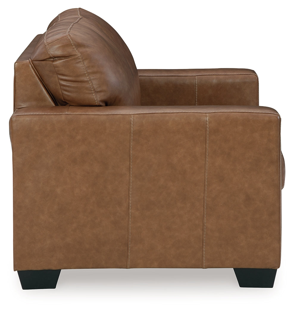 Bolsena Sofa, Loveseat and Recliner in Caramel from Ashley - Luna Furniture