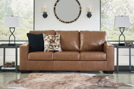Bolsena Sofa, Loveseat and Recliner in Caramel from Ashley - Luna Furniture