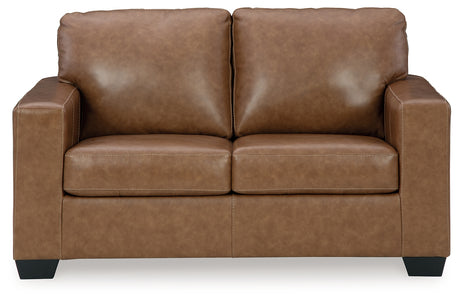Bolsena Sofa, Loveseat and Recliner in Caramel from Ashley - Luna Furniture