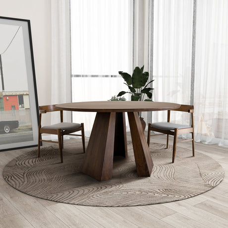 Bolton Walnut Round Dining Table from Ashcroft Furniture - Luna Furniture