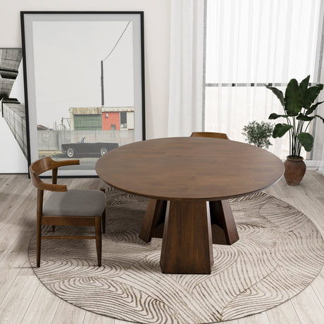Bolton Walnut Round Dining Table from Ashcroft Furniture - Luna Furniture