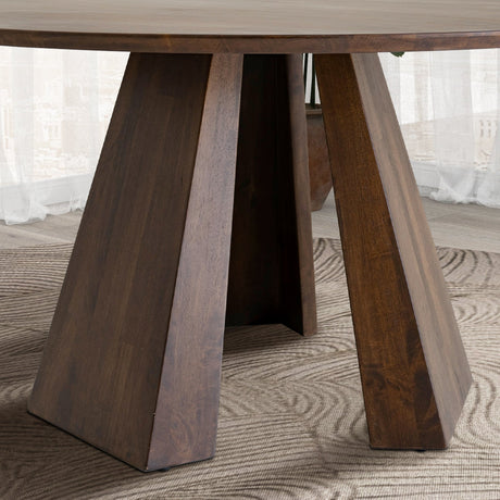 Bolton Walnut Round Dining Table from Ashcroft Furniture - Luna Furniture