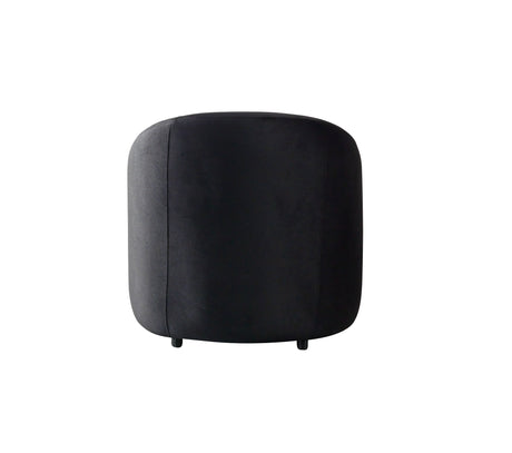 Bonita Black Velvet Accent Chair from Nova Furniture - Luna Furniture