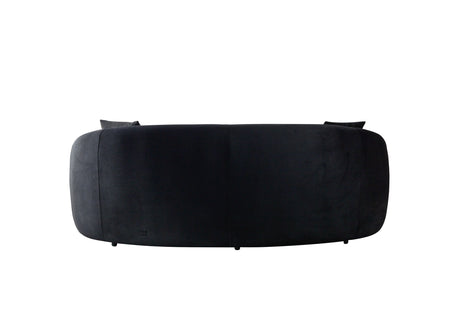 Bonita Black 91" Velvet Sofa from Nova Furniture - Luna Furniture