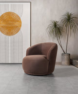 Bonita Coffee Velvet Accent Chair from Nova Furniture - Luna Furniture