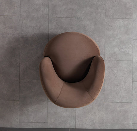 Bonita Coffee Velvet Accent Chair from Nova Furniture - Luna Furniture