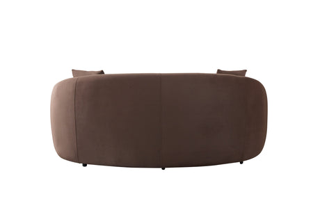 Bonita Coffee Velvet Loveseat from Nova Furniture - Luna Furniture