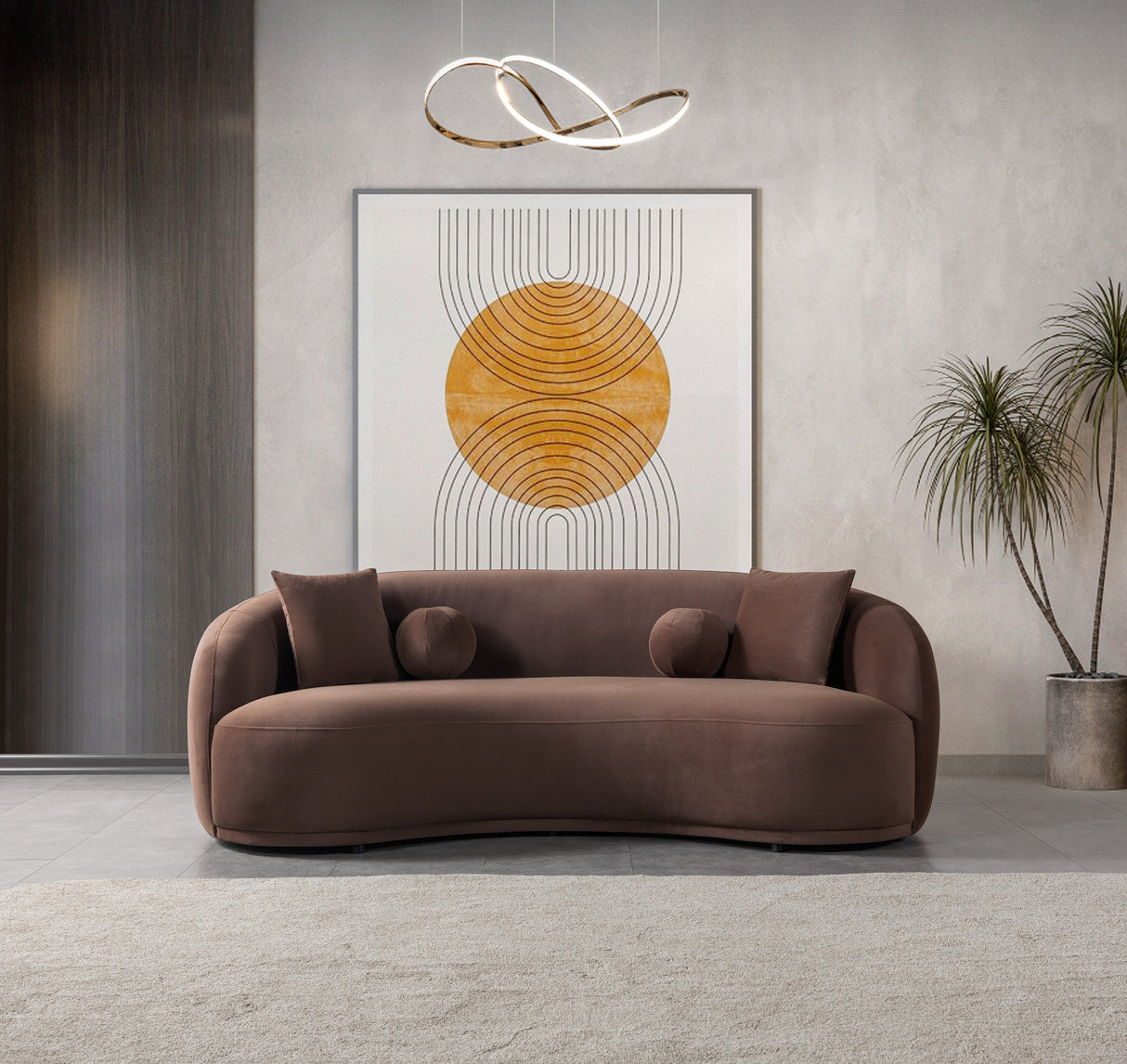 Bonita Coffee Velvet Sofa & Loveseat from Nova Furniture - Luna Furniture