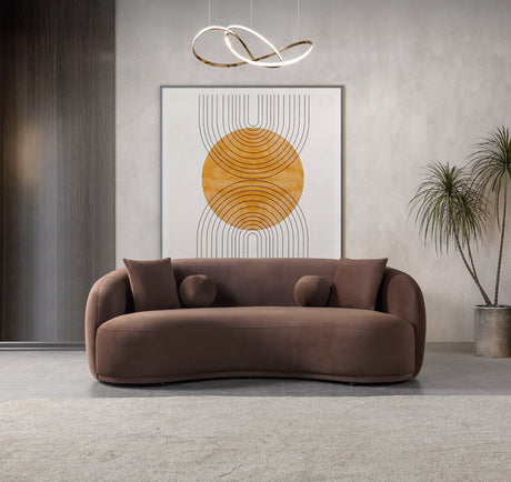 Bonita Coffee Velvet Living Room Set from Nova Furniture - Luna Furniture