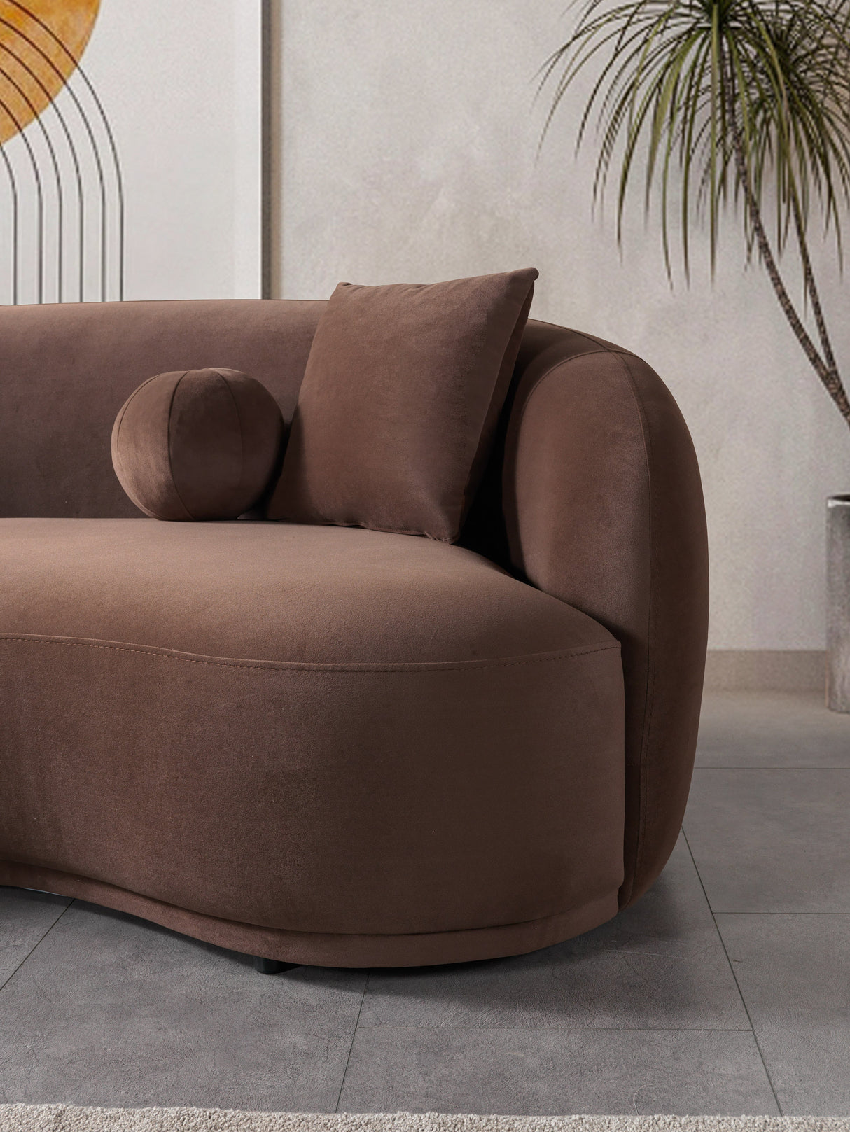 Bonita Coffee Velvet Sofa & Loveseat from Nova Furniture - Luna Furniture