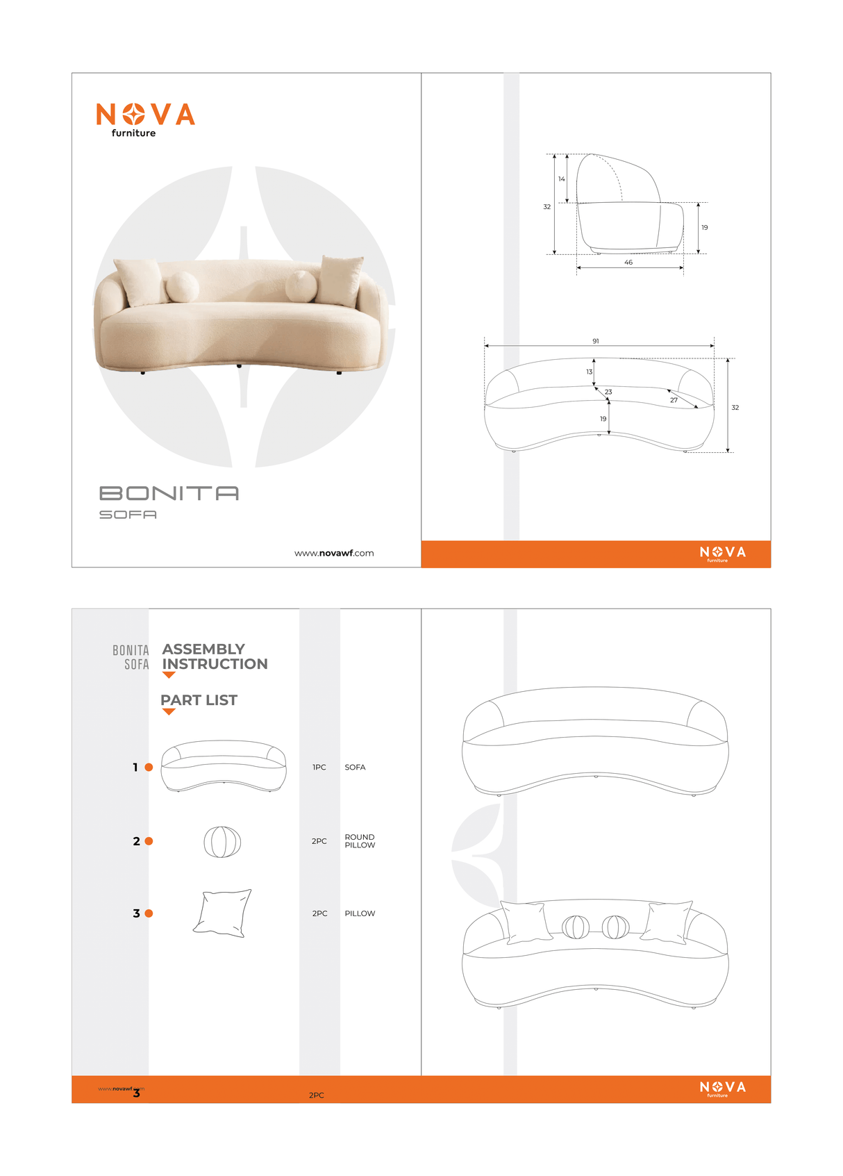 Bonita Green Velvet Sofa & Loveseat from Nova Furniture - Luna Furniture