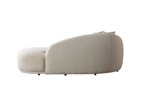 Bonita Ivory Boucle Sofa Chaise from Nova Furniture - Luna Furniture