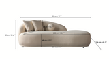 Bonita Ivory Boucle Sofa Chaise from Nova Furniture - Luna Furniture