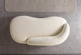 Bonita Ivory Boucle Sofa Chaise from Nova Furniture - Luna Furniture