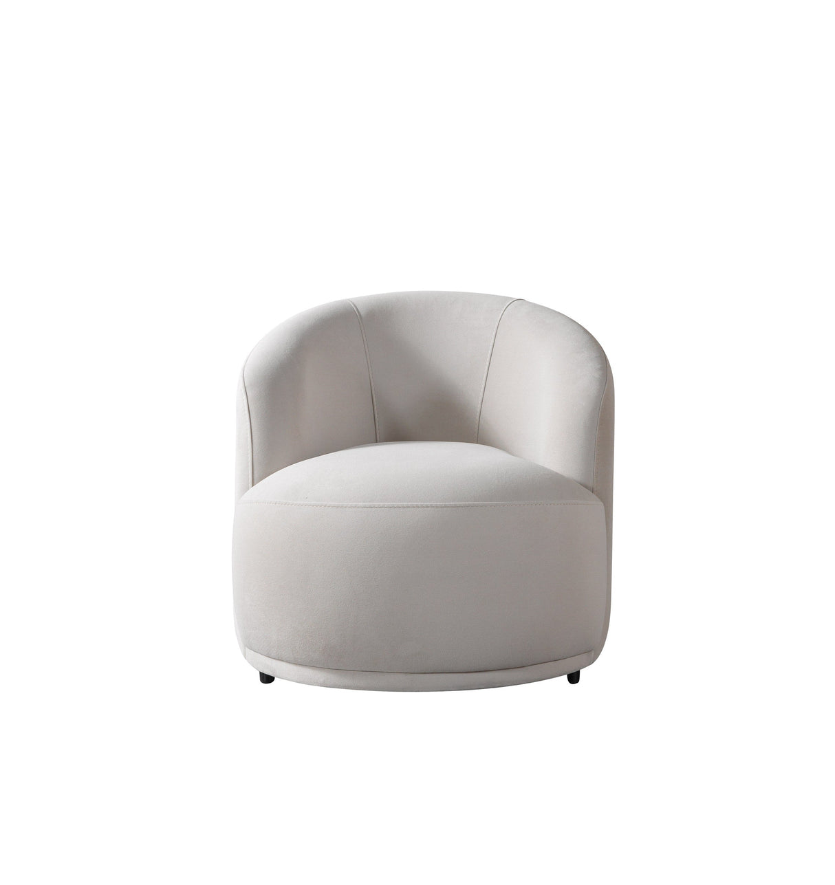 Bonita Ivory Velvet Accent Chair from Nova Furniture - Luna Furniture
