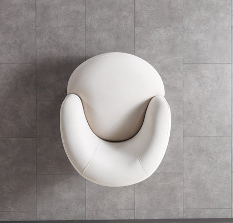 Bonita Ivory Velvet Accent Chair from Nova Furniture - Luna Furniture