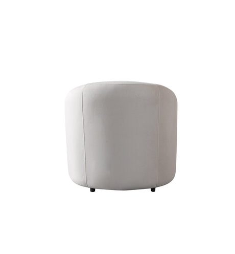Bonita Ivory Velvet Accent Chair from Nova Furniture - Luna Furniture