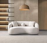 Bonita Ivory Velvet Sofa & Loveseat from Nova Furniture - Luna Furniture