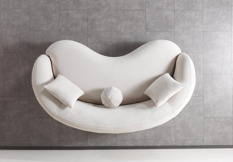 Bonita Ivory Velvet Sofa & Loveseat from Nova Furniture - Luna Furniture
