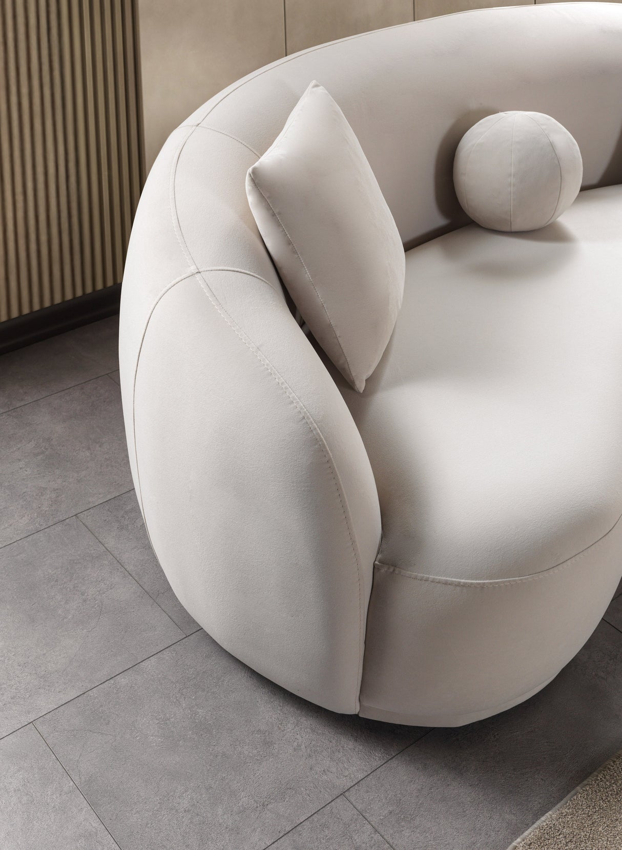 Bonita Ivory Velvet Sofa & Loveseat from Nova Furniture - Luna Furniture