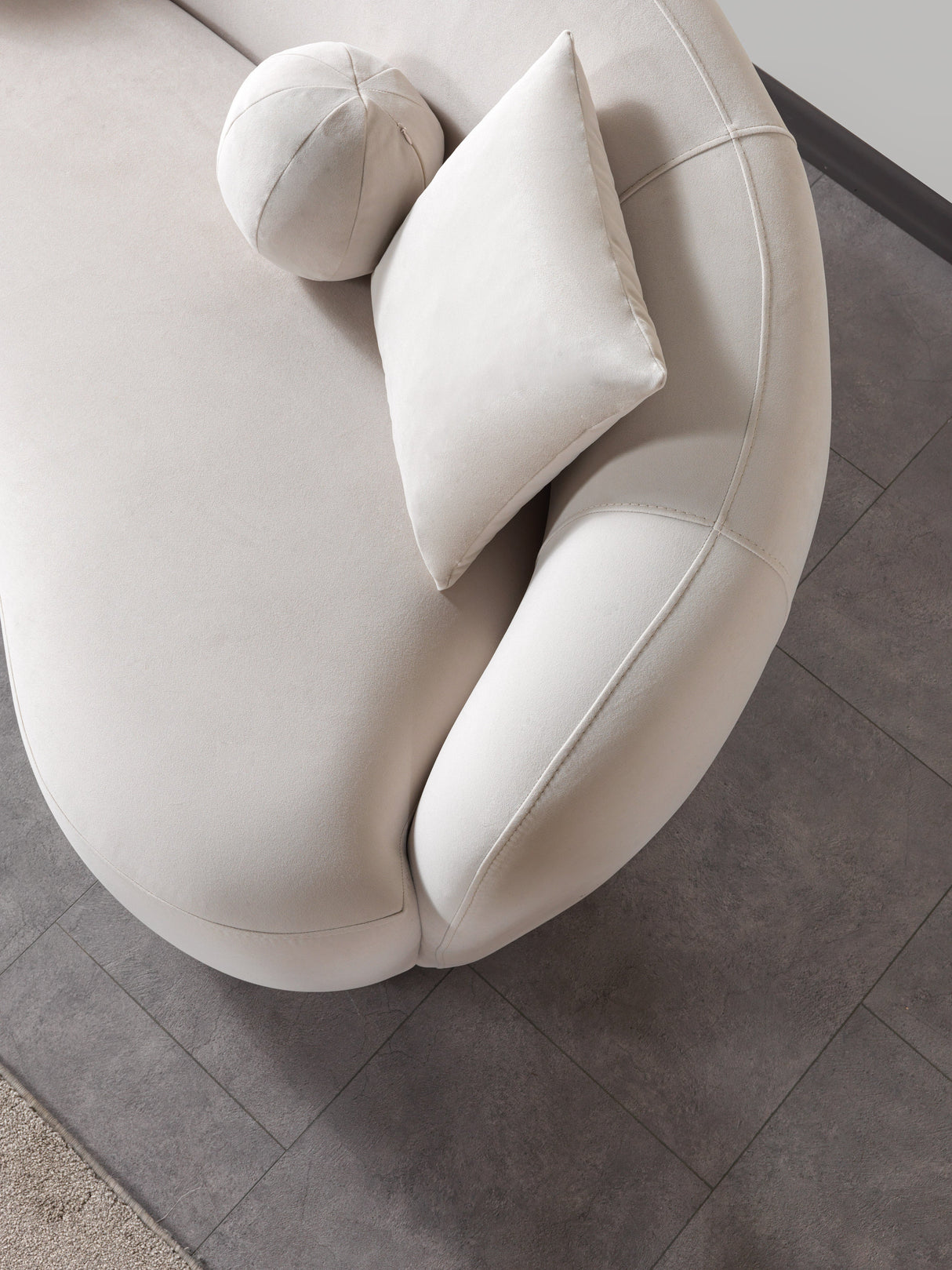 Bonita Ivory Velvet Living Room Set from Nova Furniture - Luna Furniture