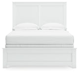 Bostwick Shoals Full Panel Bed with Dresser in White from Ashley - Luna Furniture