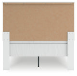 Bostwick Shoals Full Panel Bed with Mirrored Dresser, Chest and Nightstand in White from Ashley - Luna Furniture