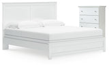 Bostwick Shoals King Panel Bed and Chest from Ashley - Luna Furniture