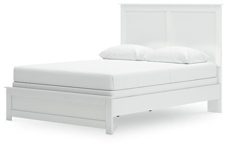 Bostwick Shoals Queen Panel Bed with Dresser and Nightstand in White from Ashley - Luna Furniture