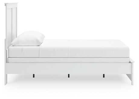 Bostwick Shoals Queen Panel Bed with Dresser and Nightstand in White from Ashley - Luna Furniture