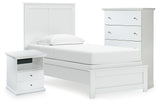 Bostwick Shoals Twin Panel Bed, Chest and Nightstand from Ashley - Luna Furniture