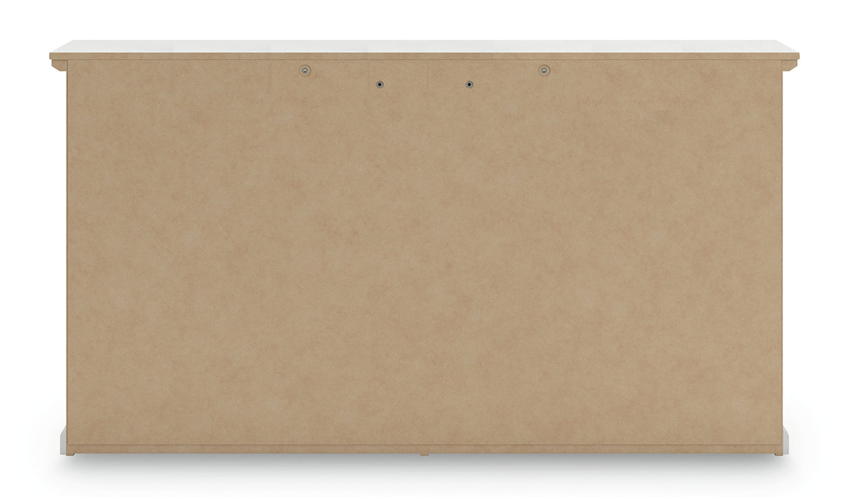 Bostwick Shoals Twin Panel Bed with Dresser in White from Ashley - Luna Furniture