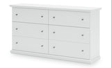 Bostwick Shoals Twin Panel Bed with Dresser in White from Ashley - Luna Furniture