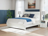Bostwick Shoals White King Panel Bed from Ashley - Luna Furniture