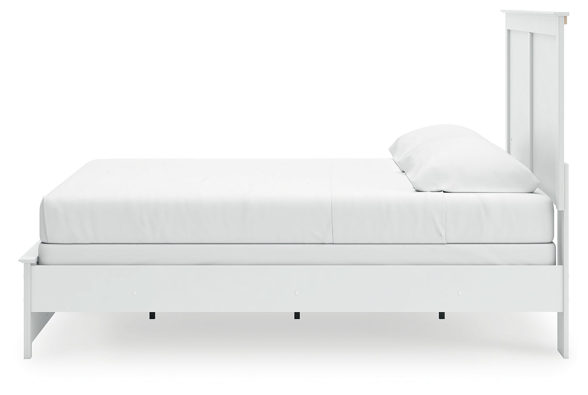 Bostwick Shoals White King Panel Bed from Ashley - Luna Furniture