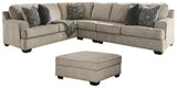 Bovarian Stone 3-Piece Sectional with Ottoman from Ashley - Luna Furniture