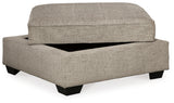 Bovarian Stone 4-Piece Sectional with Ottoman from Ashley - Luna Furniture