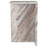 Bowdoin Gray Genuine Marble Accent Side Table from Coaster - Luna Furniture