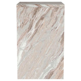 Bowdoin Gray Genuine Marble Accent Side Table from Coaster - Luna Furniture