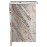 Bowdoin Gray Genuine Marble Accent Side Table from Coaster - Luna Furniture