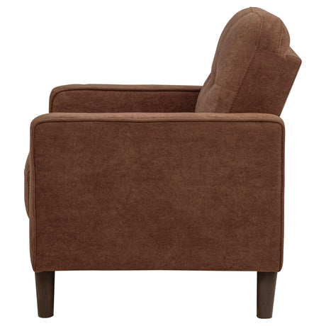 Bowen Rust Fabric Upholstered Track Arm Accent Chair from Coaster - Luna Furniture