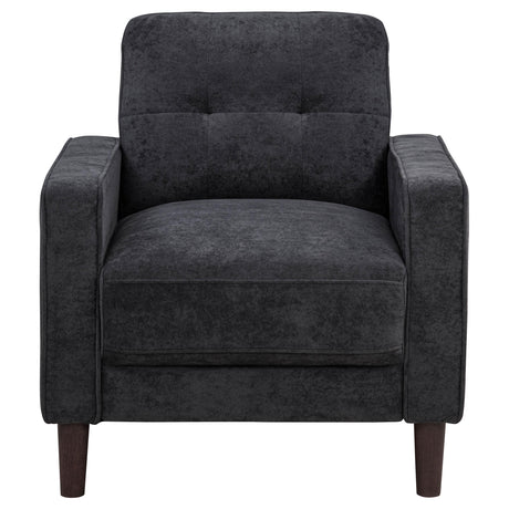 Bowen Gray Fabric Upholstered Track Arm Chair from Coaster - Luna Furniture