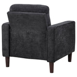 Bowen Gray Fabric Upholstered Track Arm Chair from Coaster - Luna Furniture