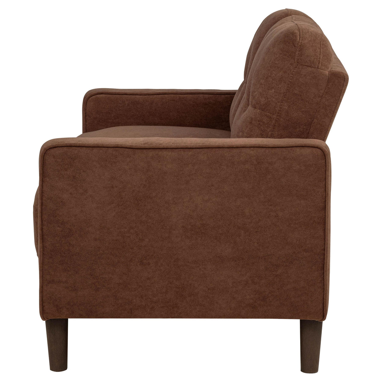 Bowen Rust Fabric Upholstered Track Arm Loveseat from Coaster - Luna Furniture