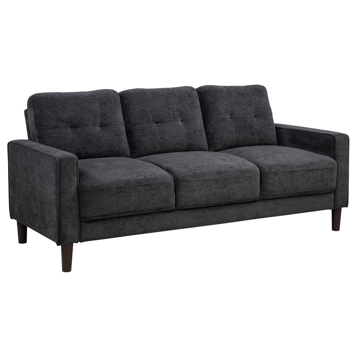 Bowen Gray Fabric Upholstered Track Arm Sofa from Coaster - Luna Furniture