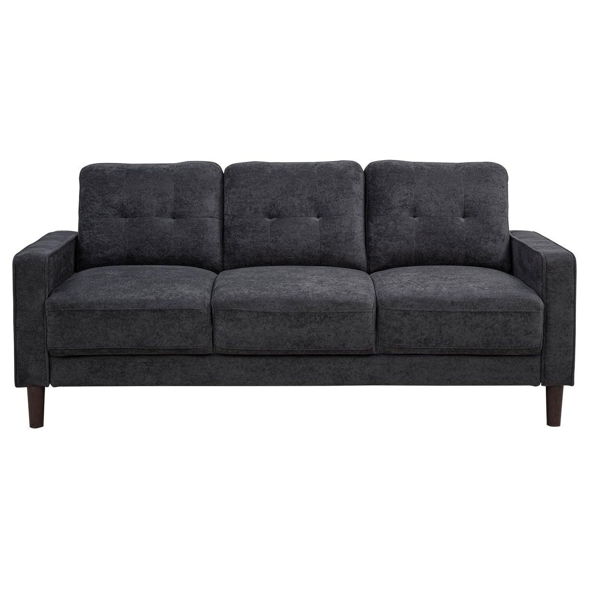 Bowen Gray Fabric Upholstered Track Arm Sofa from Coaster - Luna Furniture