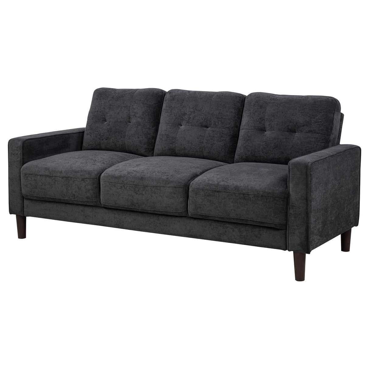 Bowen Gray Fabric Upholstered Track Arm Sofa from Coaster - Luna Furniture