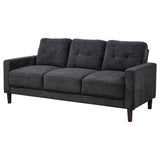 Bowen Gray Fabric Upholstered Track Arm Sofa from Coaster - Luna Furniture
