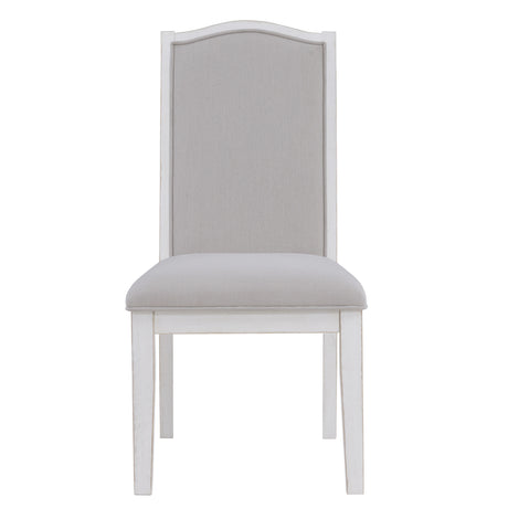Warren White/Gray Dining Side Chair, Set of 2 from Steve Silver - Luna Furniture